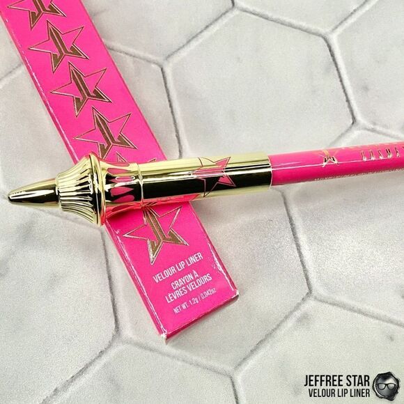 JEFFREE STAR VELOUR LIP LINER PENCIL IN ANDROGYNY DIRTY PLUM MAUVE FULL SIZE NEW - Picture 4 of 14